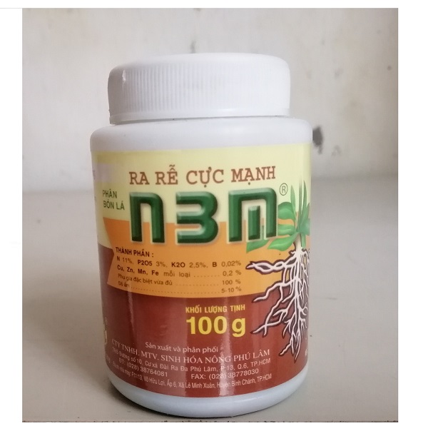 3 LỌ PHÂN BÓN LÁ N3M 100G RA RỄ CỰC MẠNH, TIẾP SỨC CÂY TRỒNG!