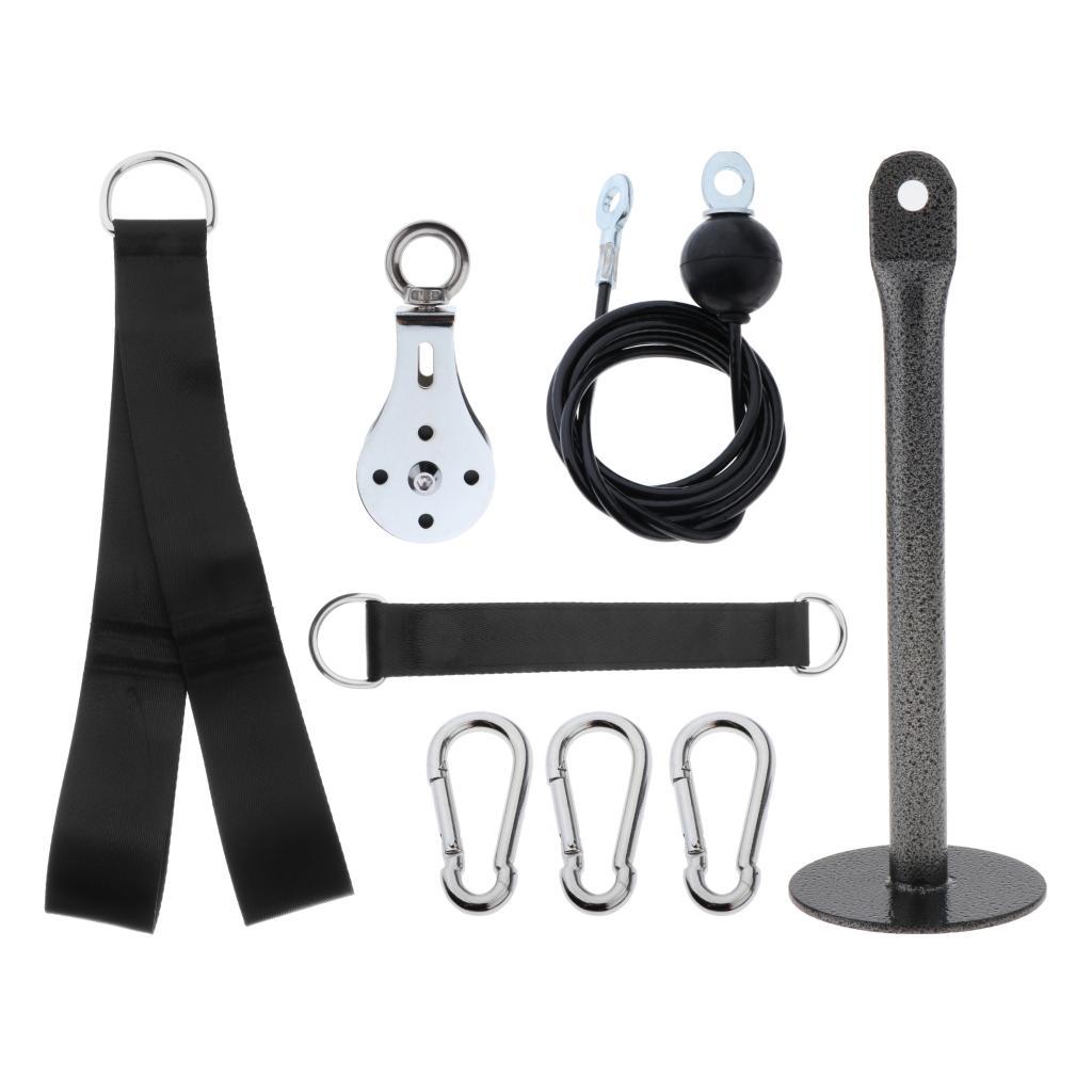 Bộ cáp ròng rọc và dây treo tự tập luyện thể thao Pulley Cable LAT System DIY Loading Pin