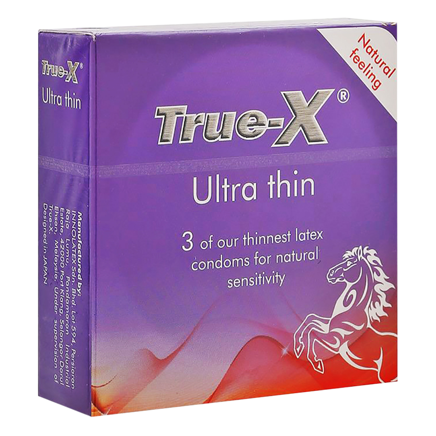 Bao Cao Su True - X Ultra Thin Siêu Mỏng (3 Cái/Hộp)