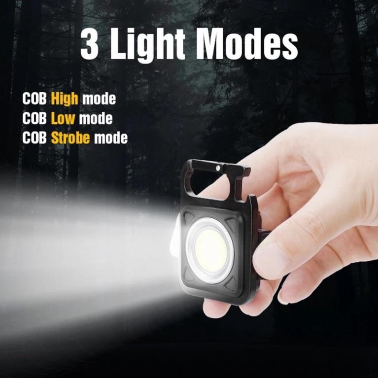Đèn Pin LED COB Mini 800 Sạc Cổng USB Tiện Dụng