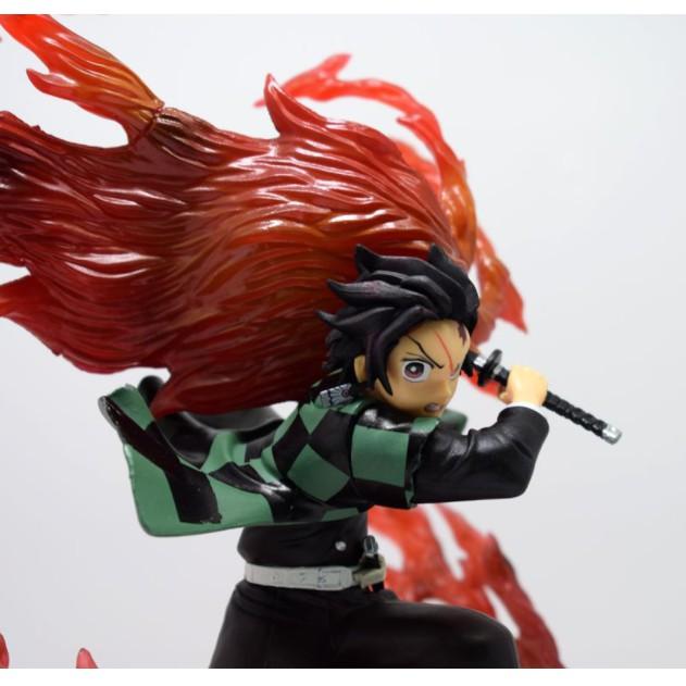 Mô hình Figure Kimetsu no Yaiba - Demon Slayer Tanjiro hiệu ứng rồng 20cm