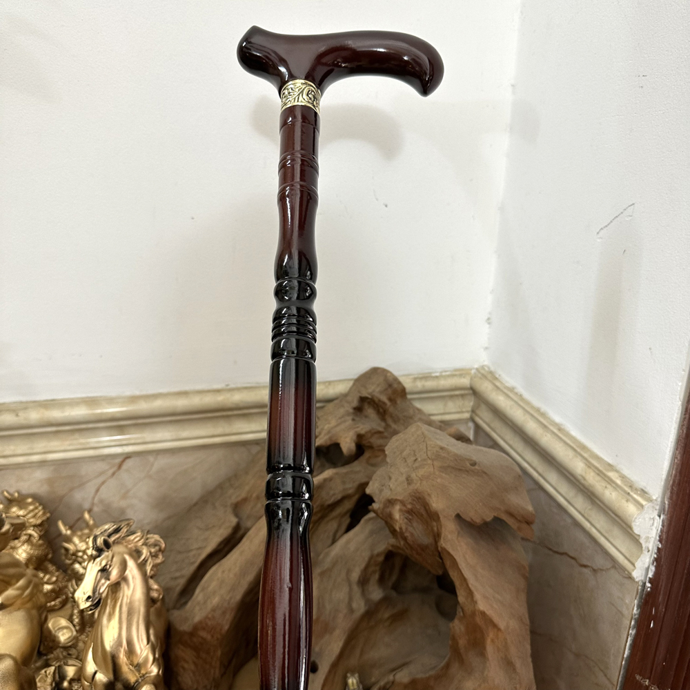 Gậy Gỗ Batoong Chống Cho Người Già - gậy gỗ hỗ trợ đi lại cho người cao tuổi - Tay cầm dạng L -Gỗ sơn mài