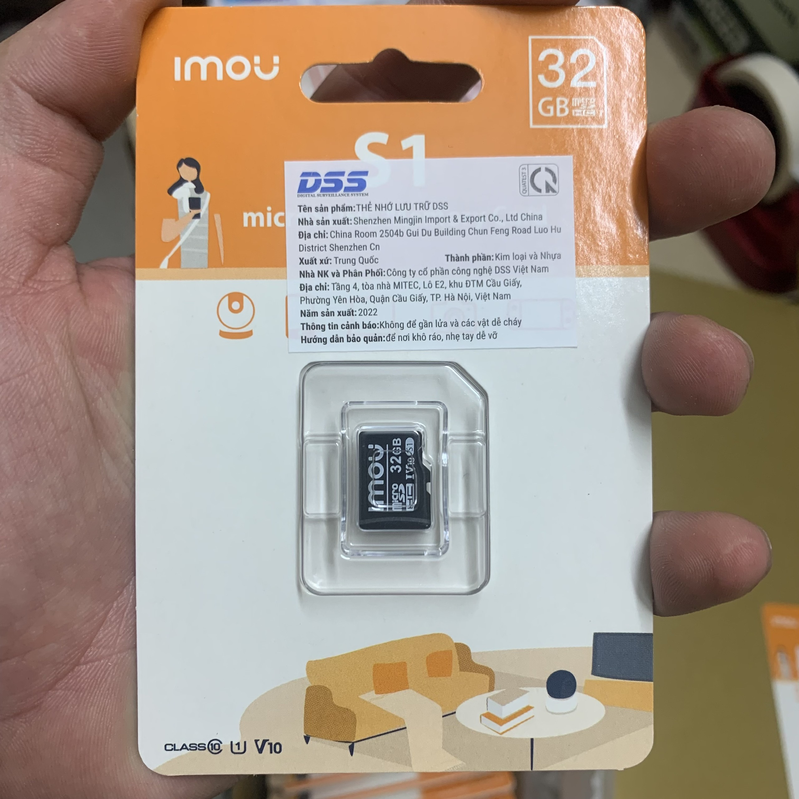 Thẻ nhớ Mico SD Imou 32GB/64GB cho Camera/ Điện thoại/ Máy tính- Hàng chính hãng