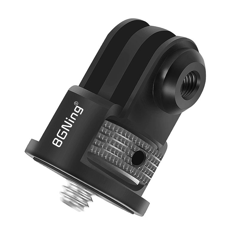 Bộ điều hợp bằng nhôm mini Mount 360 Đĩa xoay được gia cố 1/4 "Vít cho GoPro 12 11 10 Osmo Action 2 Insta360 One X2 Camera
