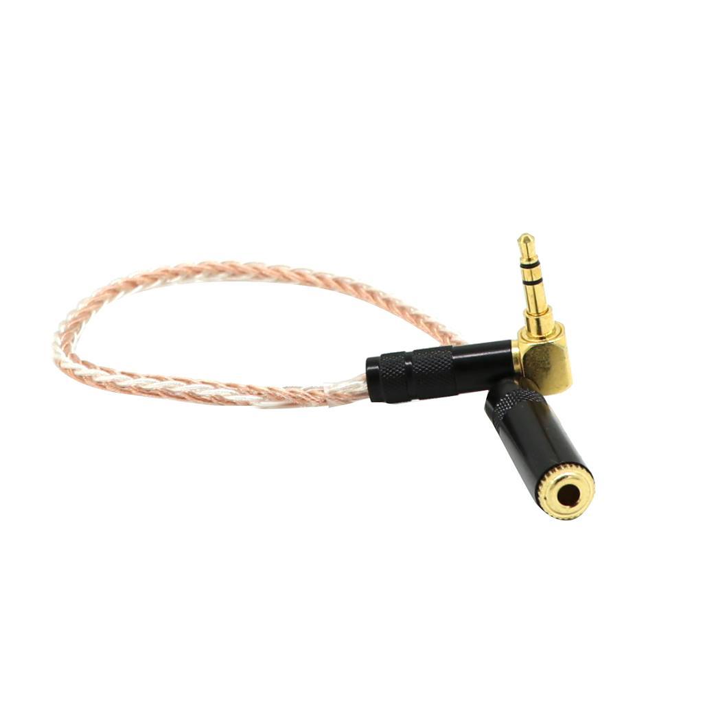 20 cm elbow 3.5 mm male to female stereo extension
