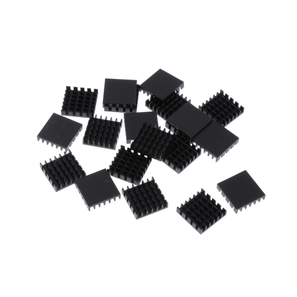 20 Pieces Cooler Sink Cooler Cooling Fin with Sink Adhesive for CPU Performance