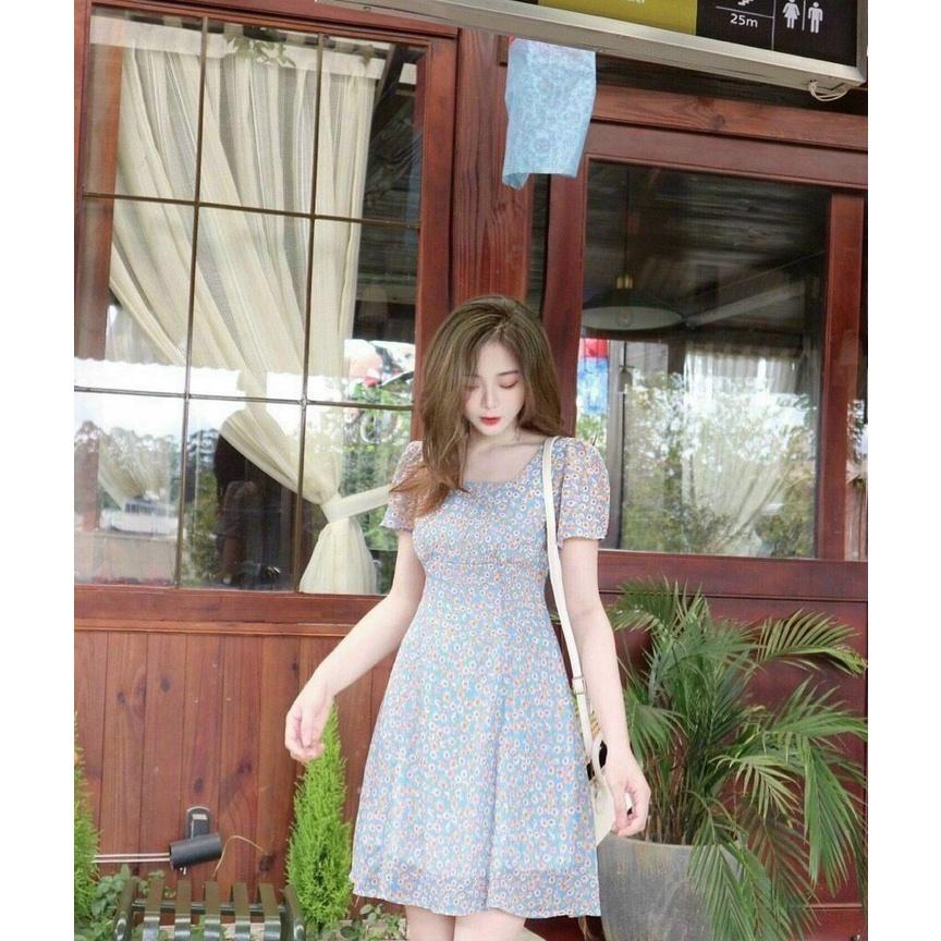 Đầm Hoa Nhí Basic Đơn Giản, Nhẹ Nhàng, Xinh Xắn