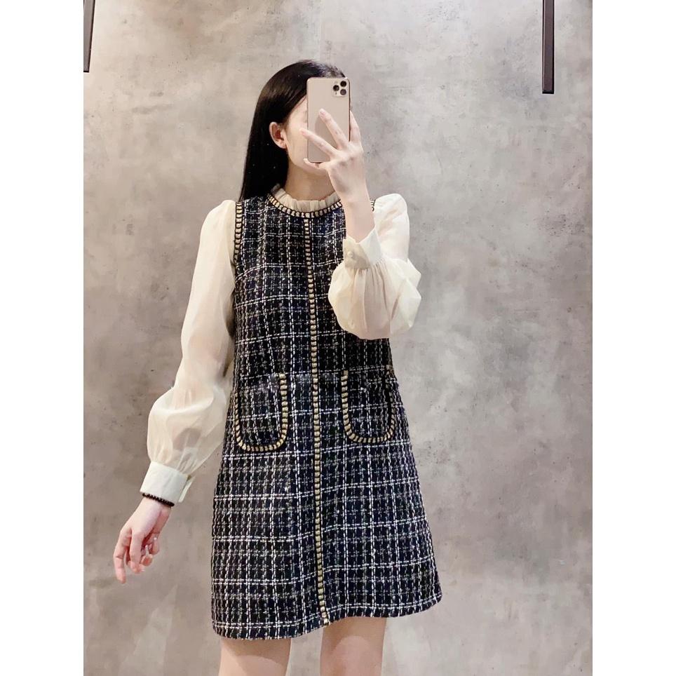 Váy dạ tay bồng