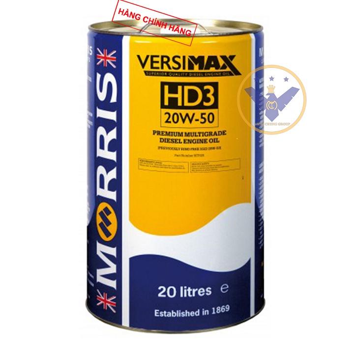 Dầu nhớt ô tô Morris Versimax HD3 20W-50 xô 20L API CI-4