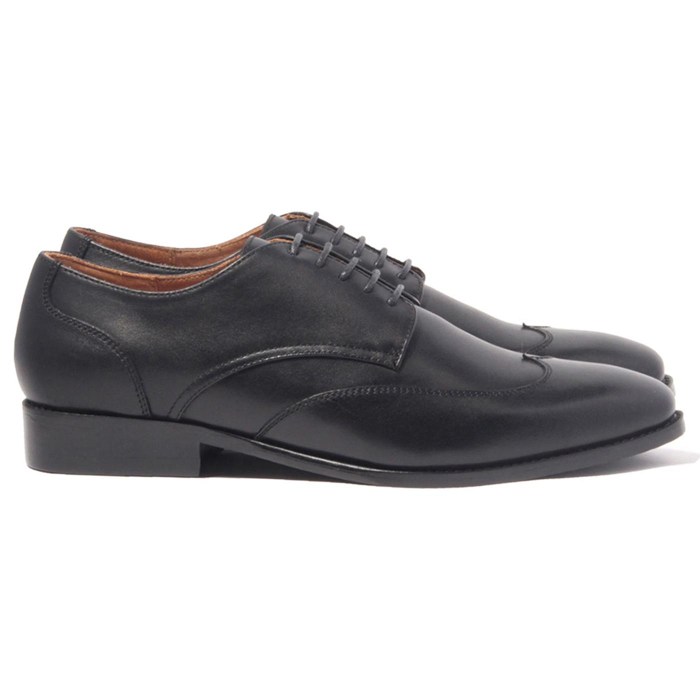 Giày Tây Nam Công Sở Banuli Da Bê Italian Dây Buộc Wingtip Derby H1WD1 (Da Veg Itali Mềm Dẻo, Đế Siêu nhẹ, Bảo Hành Trọn Đời)