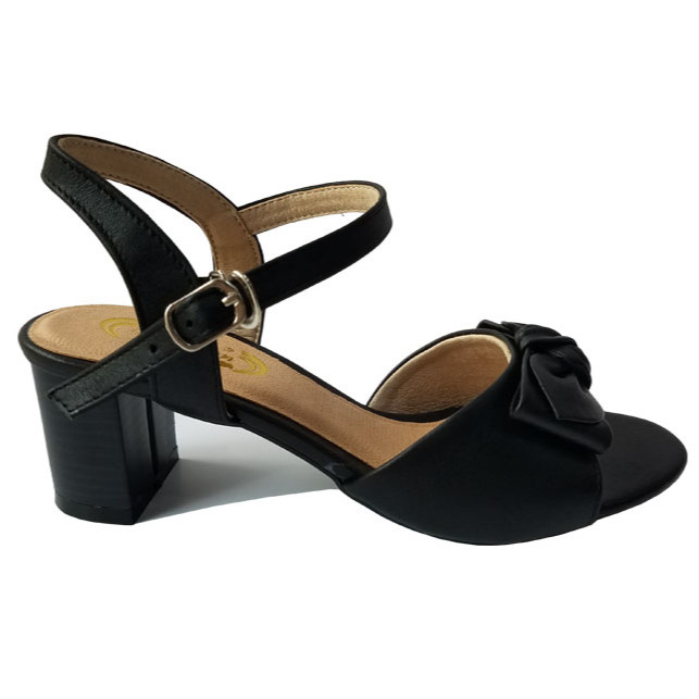 Giày sandal cao gót nữ da bò 5 cm HKD130