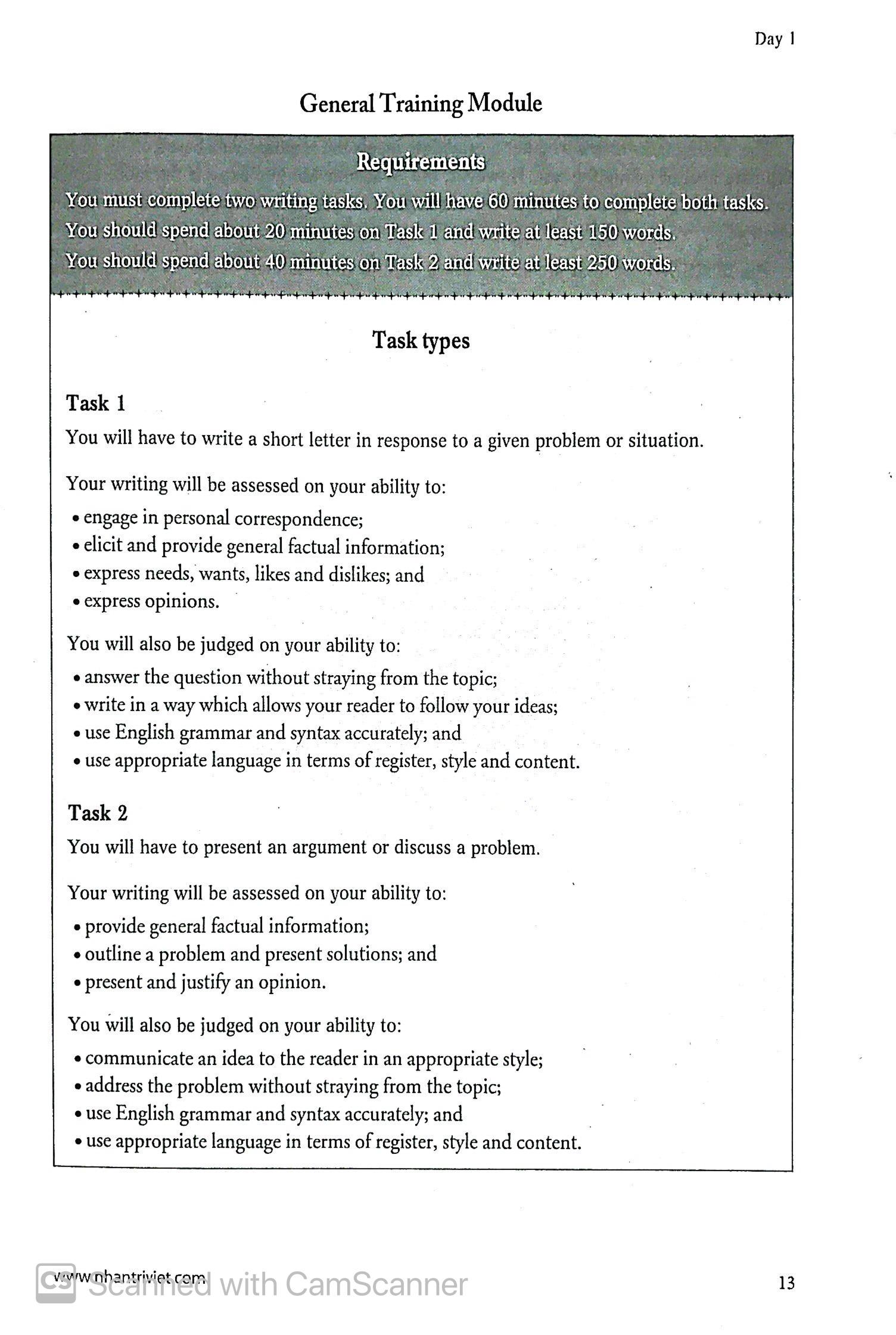 15 Days' Practice For IELTS Writing (Tái Bản)