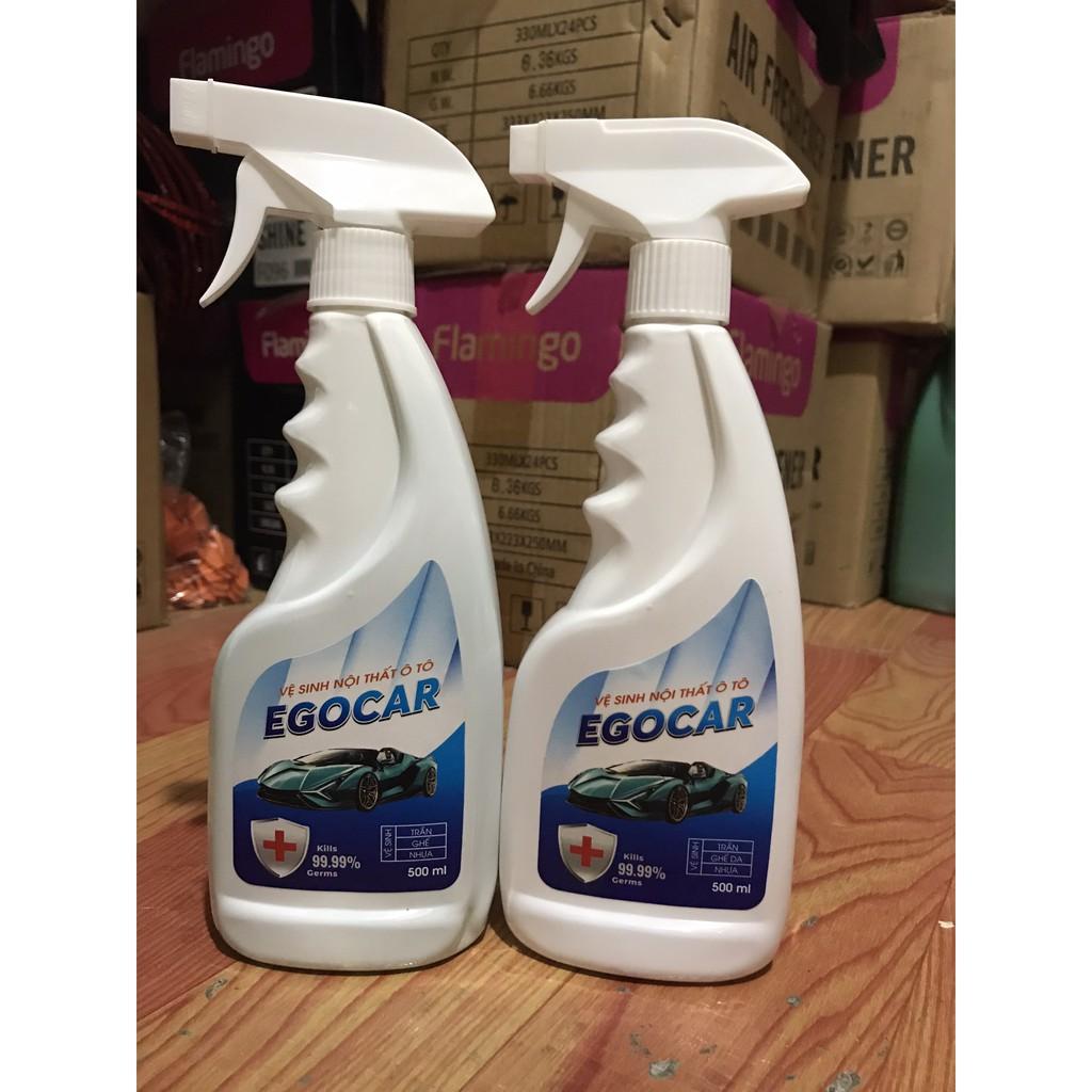 02 BÌNH DUNG DỊCH VỆ SINH NỘI THẤT Ô TÔ EGOCAR 500ML