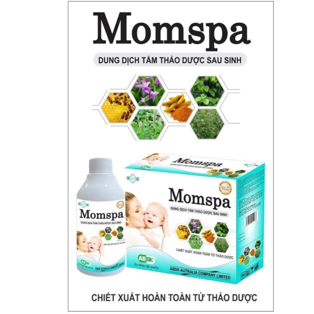 Dung dịch tắm thảo dược sau sinh MOMSPA (set 3 chai) phục hồi cơ thể MẸ sau sanh  (Tặng kèm móc khóa siêu cute Hàn QUốc)