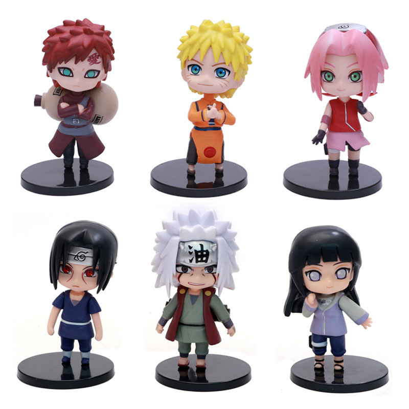 Bộ Combo 6 Mô Hình Figura Naruto  Shippuden Hyuga Hina ,Gaara,Jiraiya, Uzumaki Naruto, Haruno Sakura,Uchiha Itachi Cao Cấp