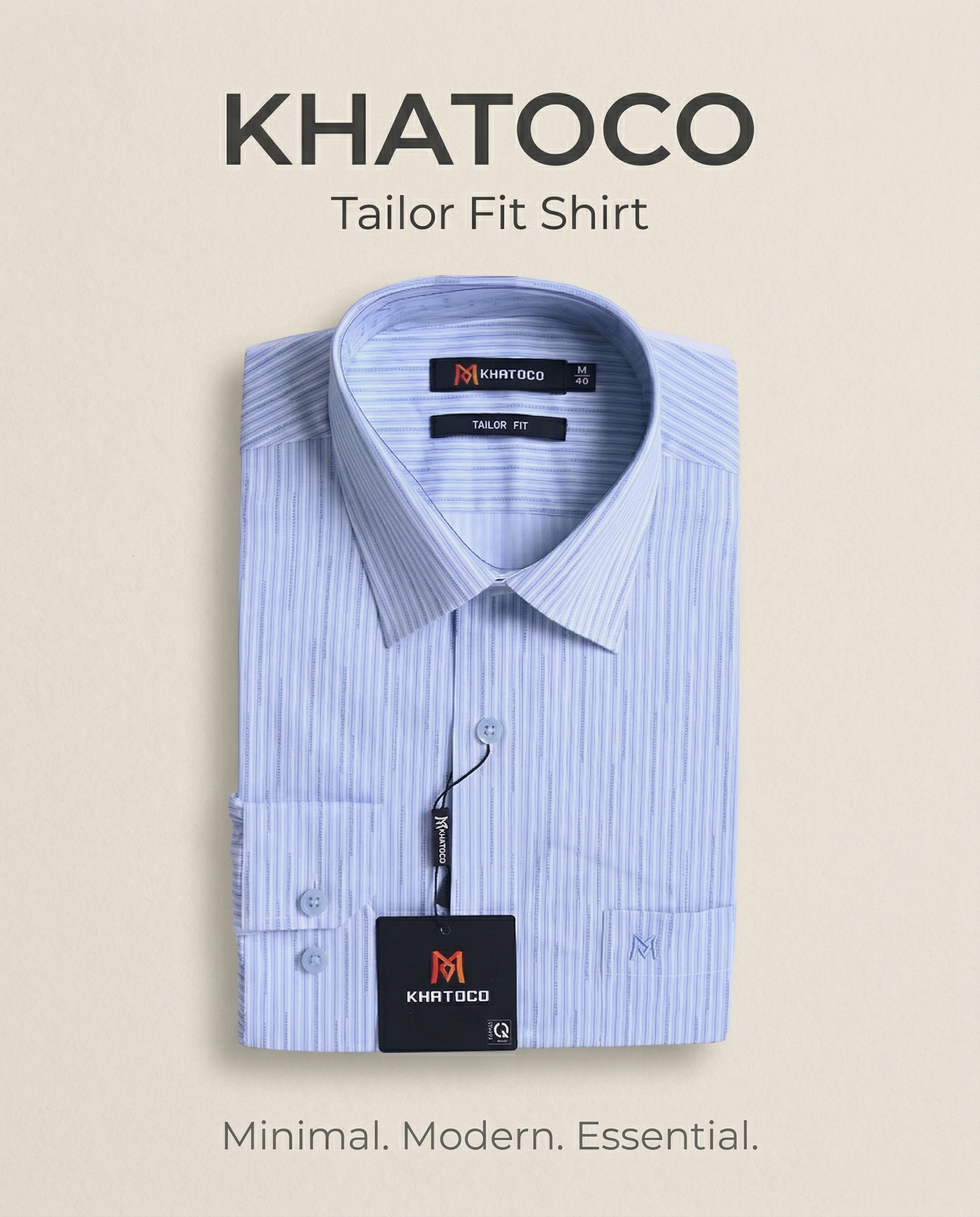 Áo sơ mi nam tay dài Khatoco (M-2XL)