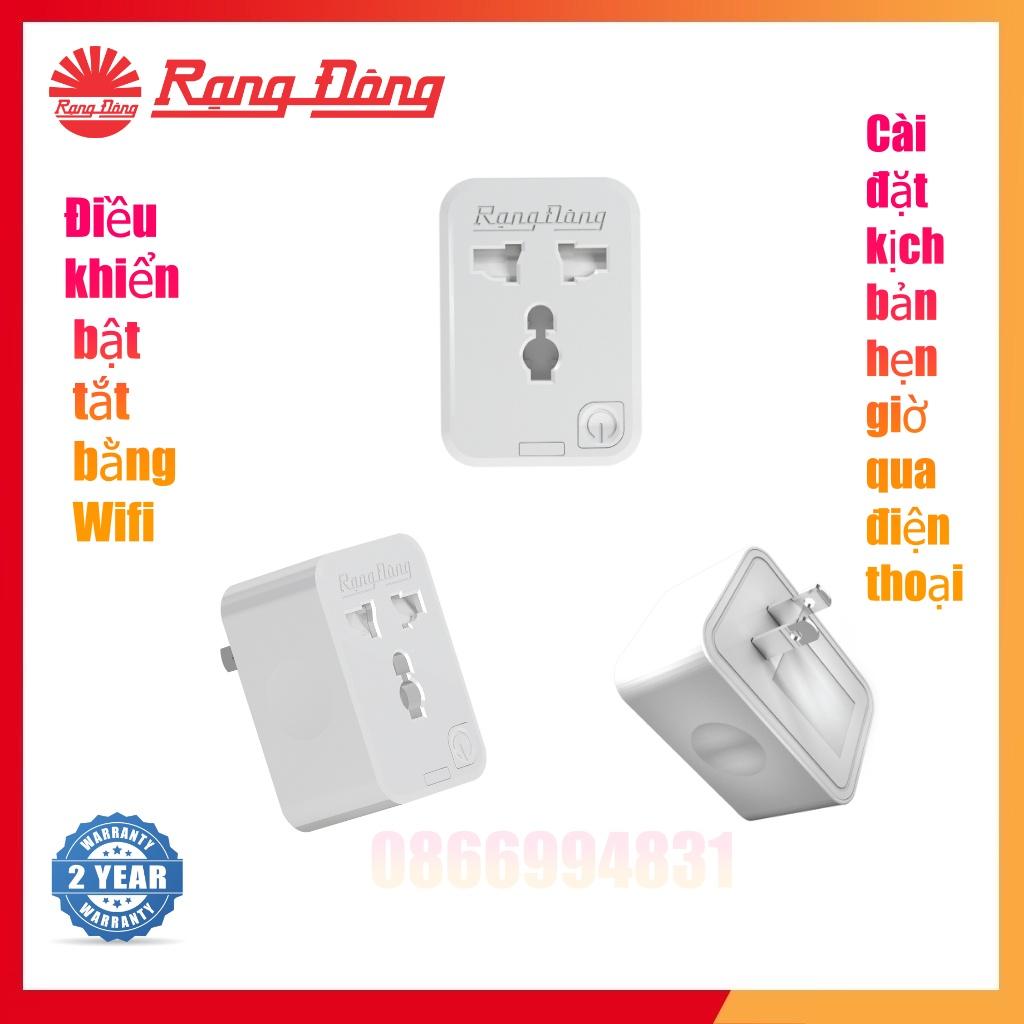 Ổ Cắm Thông Minh 16A - Ổ Cắm Wifi Rạng Đông 3500W - Chức Năng Hẹn Giờ, Điều Khiển Từ Xa Bằng Điện Thoại 