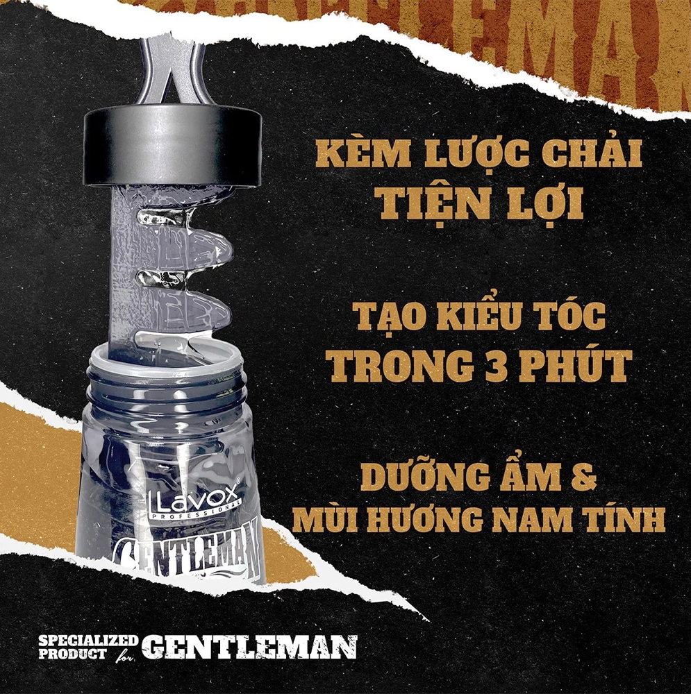 Gel Lược Tạo Kiểu Tóc Gentleman