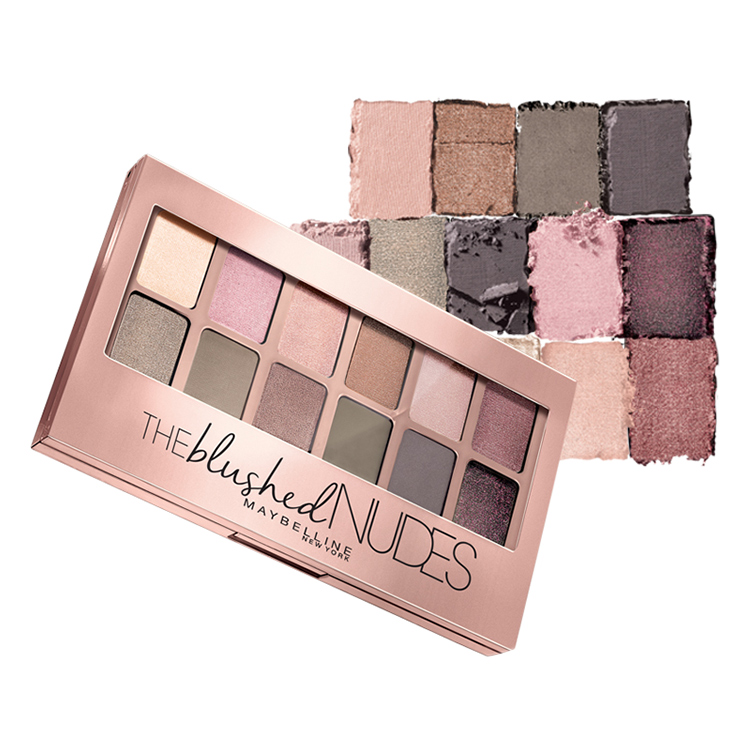 Bảng Phấn Mắt Tông Màu Hồng Nudes Maybelline New York The Nudes Palette 12 Màu 9g