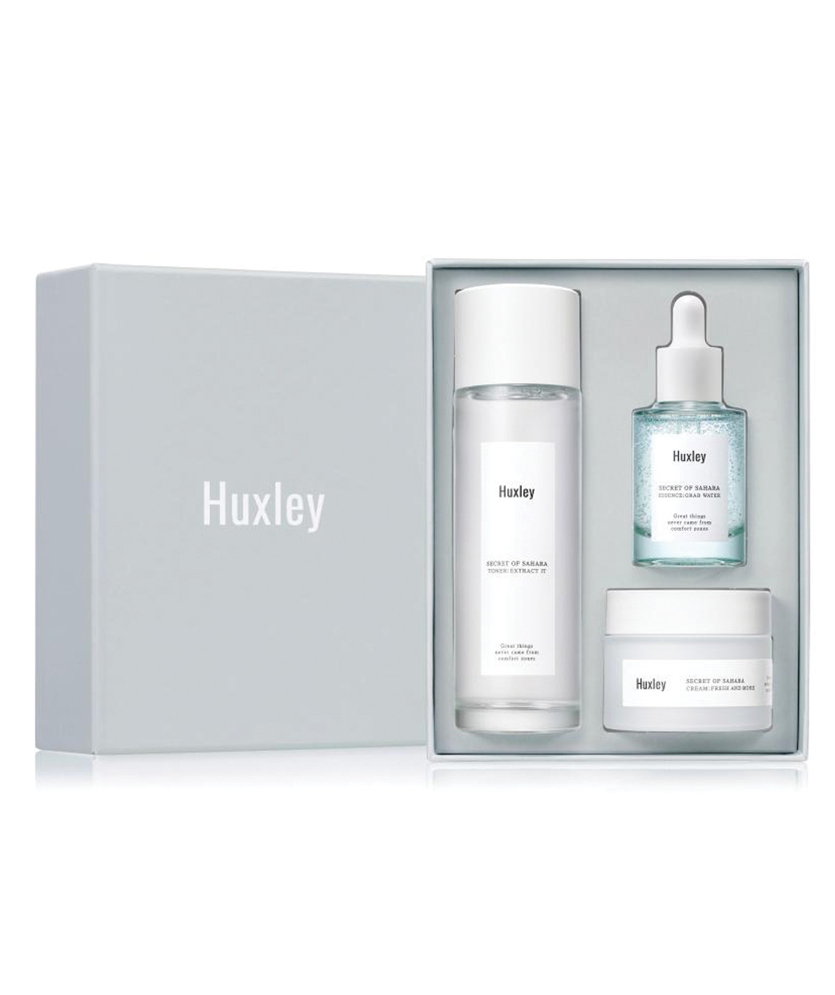 Bộ Dưỡng Da Cấp Ẩm Dành Cho Da Dầu Huxley Hydration Trio Set