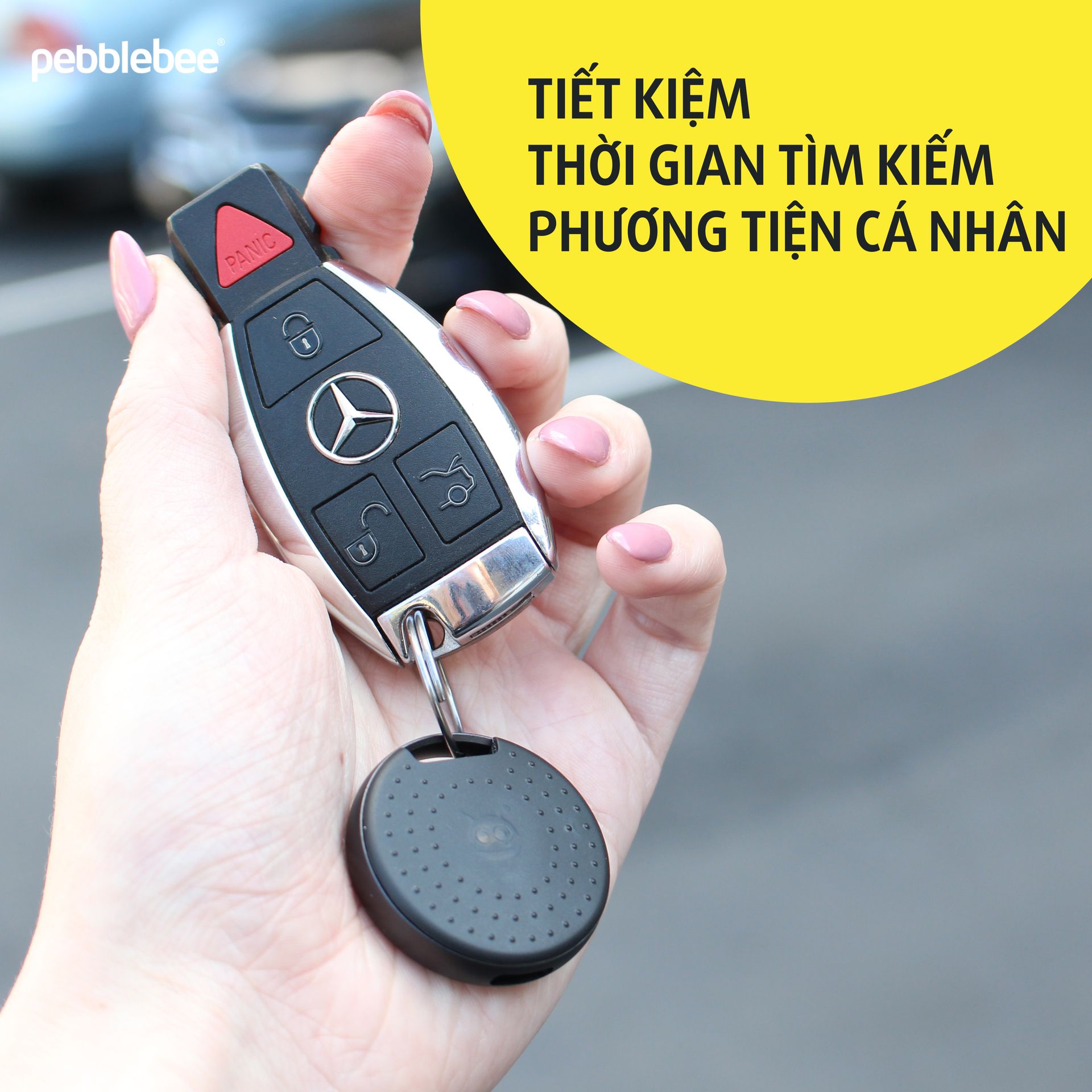 Combo thiết bị định vị Pebblebee - Finder 2.0 và Black Card hàng nhập khẩu chính hãng