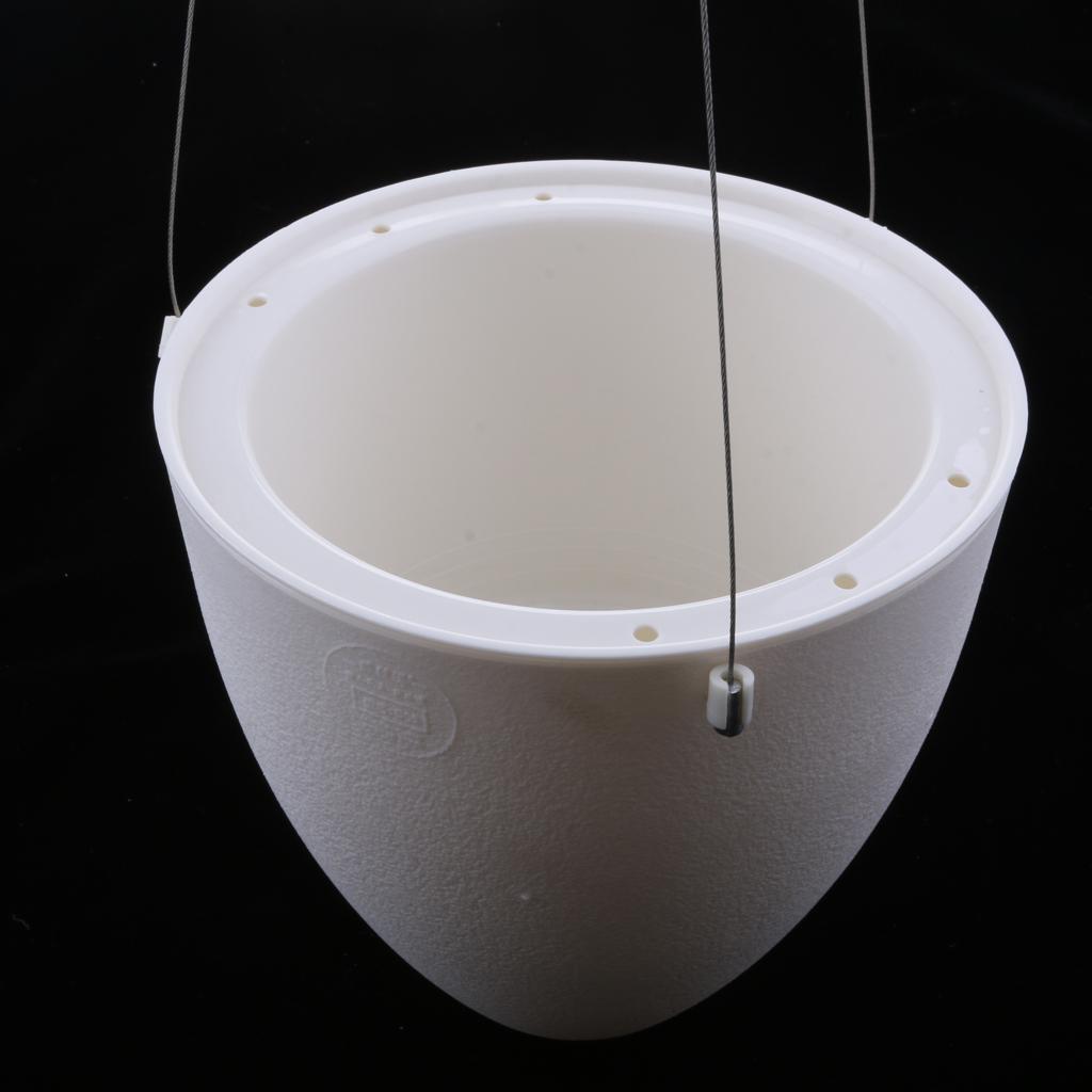 2x Hanging Self Watering Pot Flower Planter Garden Home Decoration W / Chain