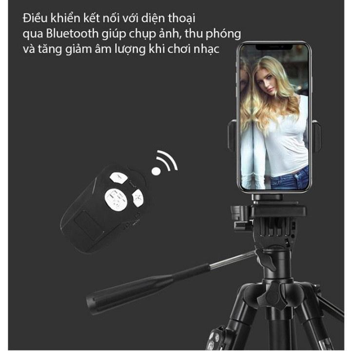 Chân Máy Ảnh Tripod YungFeng 3388, Giá Đỡ Kèm nút bấm Bluetooth Cao Cấp Chuyên Dùng ChO Điện Thoại Camera Model 2020