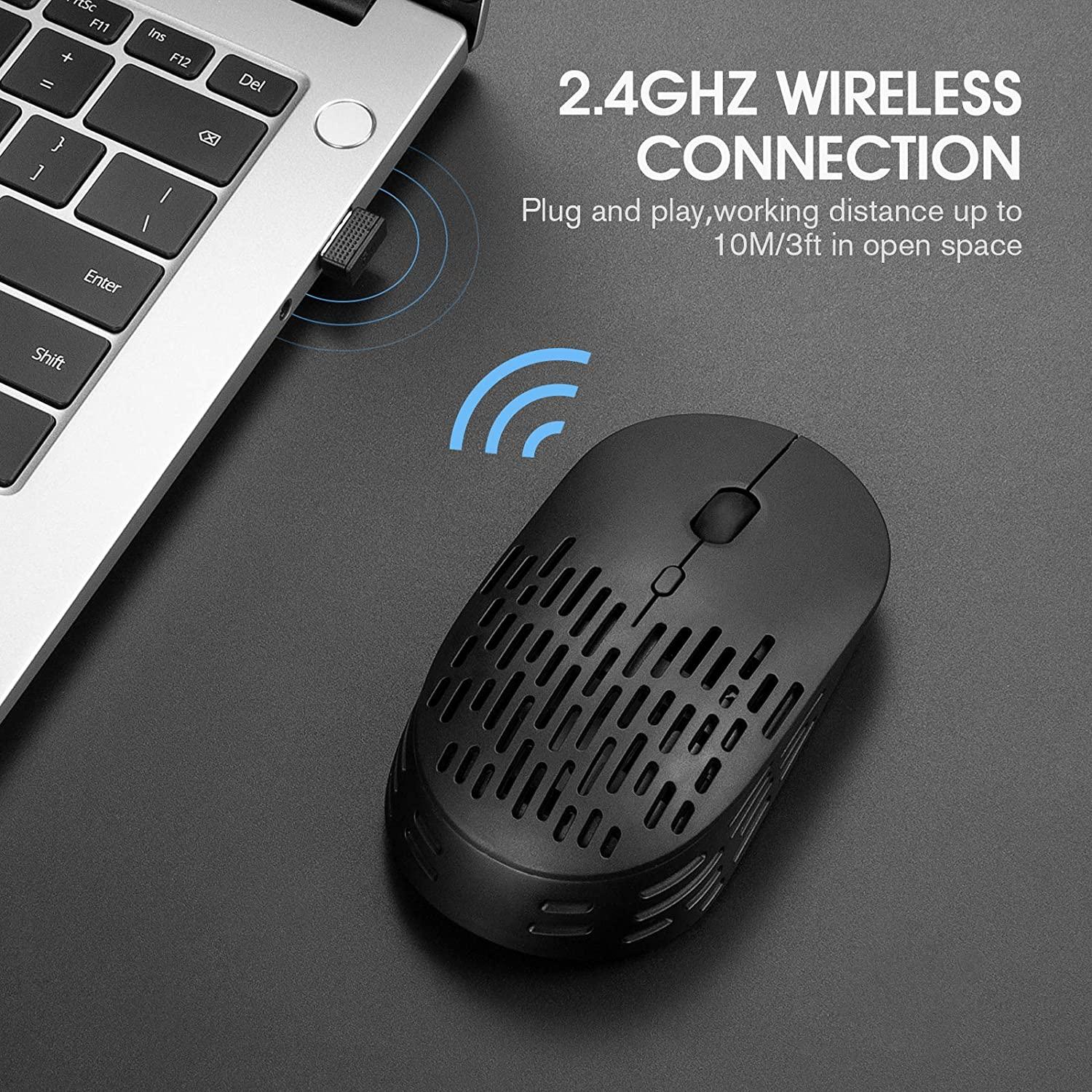 Thiết kế bằng chứng mồ hôi rỗng, Bluetooth+Chuột không dây có thể sạc lại im lặng