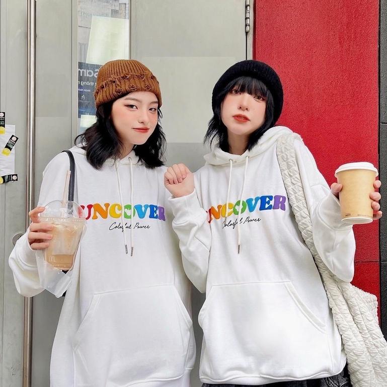 Áo hoodie unisex uncover basic Áo khoác nỉ uncover basic ver2, Áo Hoodie Unisex Uncover Nam Nữ Bigsize - Áo Khoác Nỉ Ulzzang form rộng - Áo khoác Nam Nữ trơn Uni Mùa Đông