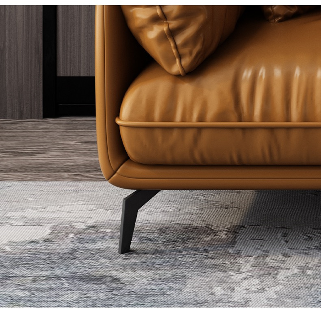 Ghế Sofa Góc L Bọc Da Cao Cấp Cho Phòng Khách Kích Thước 3m5 x 1m8