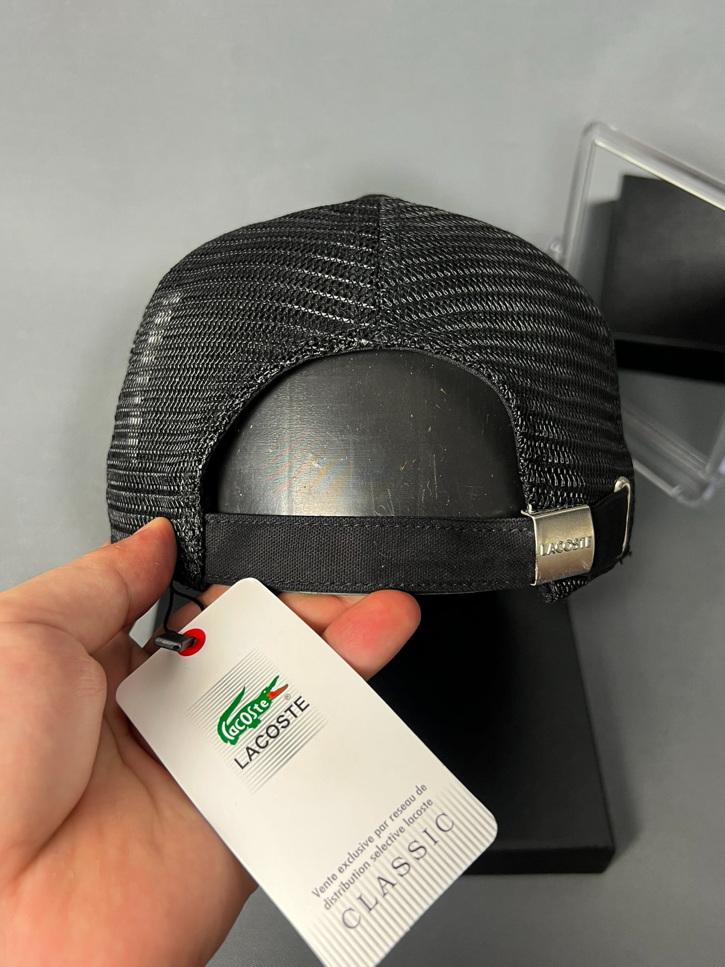 Nón kết, mũ lưỡi trai Lacos phản quang vải kaki phối lưới form chuẩn thời trang cao cấp