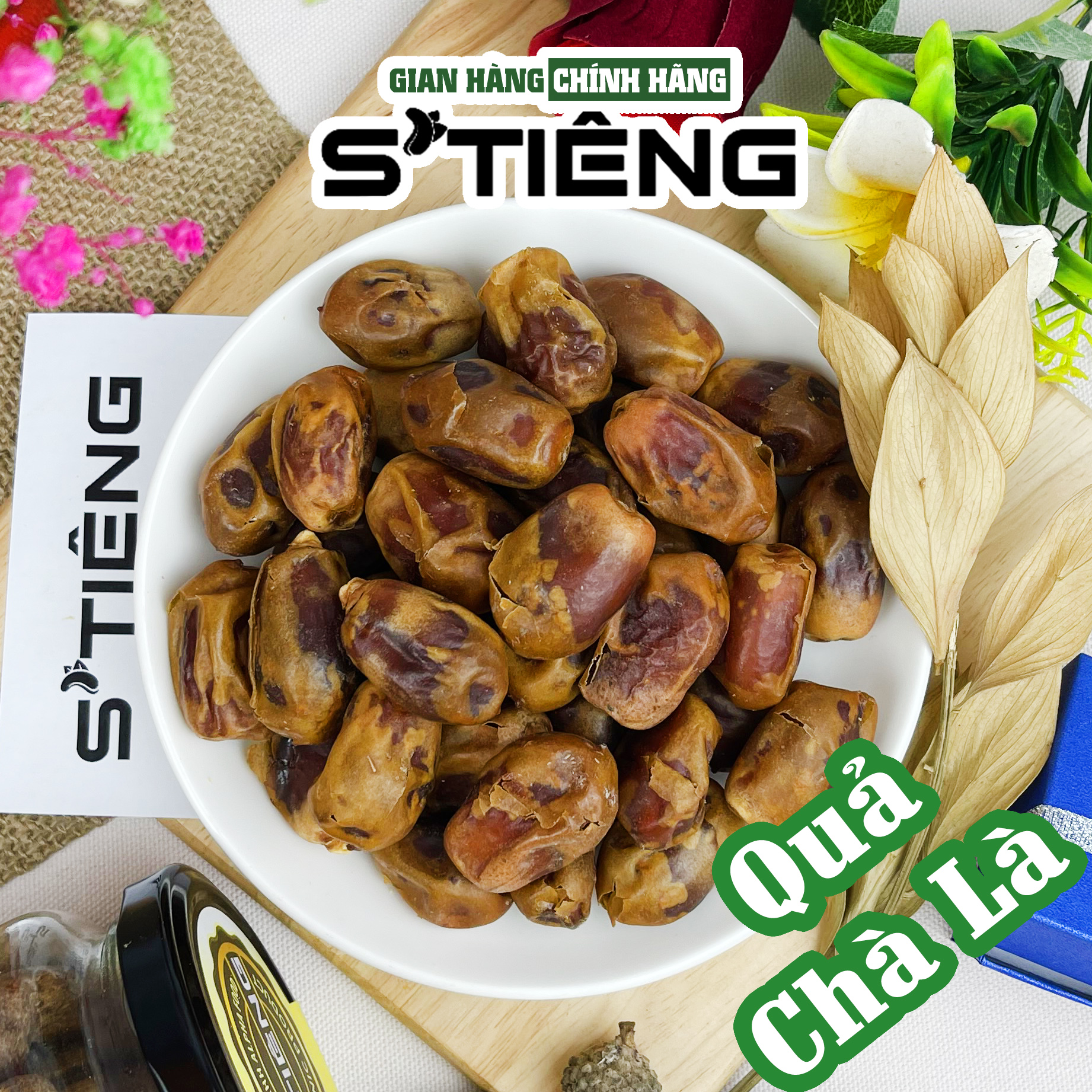 500Gr Quả Chà Là Sấy Dẻo Không Đường S'TIÊNG Ngọt Tự Nhiên