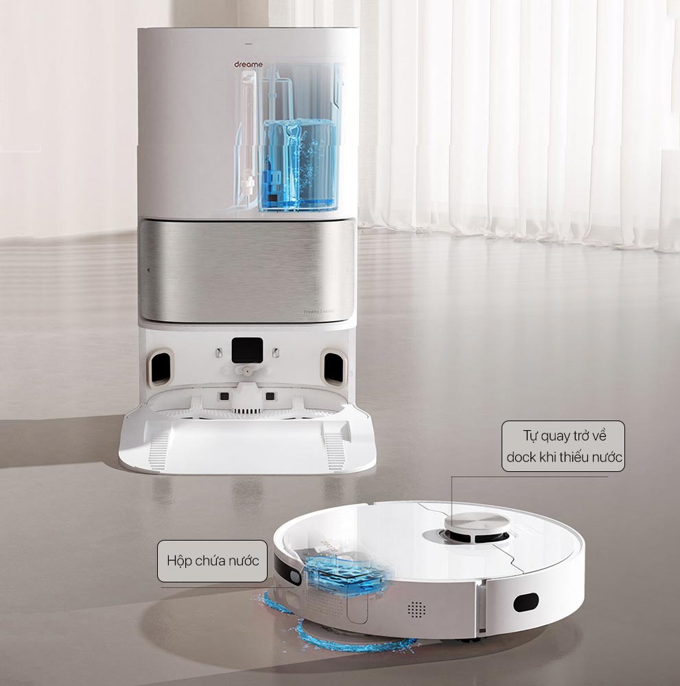 Robot Hút Bụi Lau Nhà Dreame L30s Ultra Xòe Giẻ Giặt Sấy Giẻ Nước Nóng Khử Khuẩn Ion, Camera AI Lực Hút 11.000 Pa - Hàng Chính Hãng
