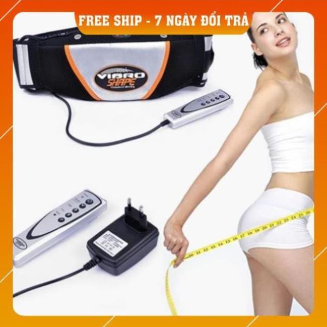 Đai bụng Massage rung mạnh giảm mỡ Vibro Shape_Tặng Túi Thể Thao Đựng Đai