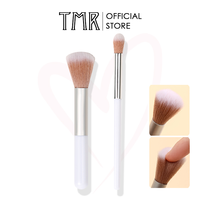 Cọ Trang Điểm TMR đầu tròn bỏ túi, cọ phủ phấn Snow White Make up brush _cọ mắt, Makeup Beauty chất lượng, chuyên nghiệp