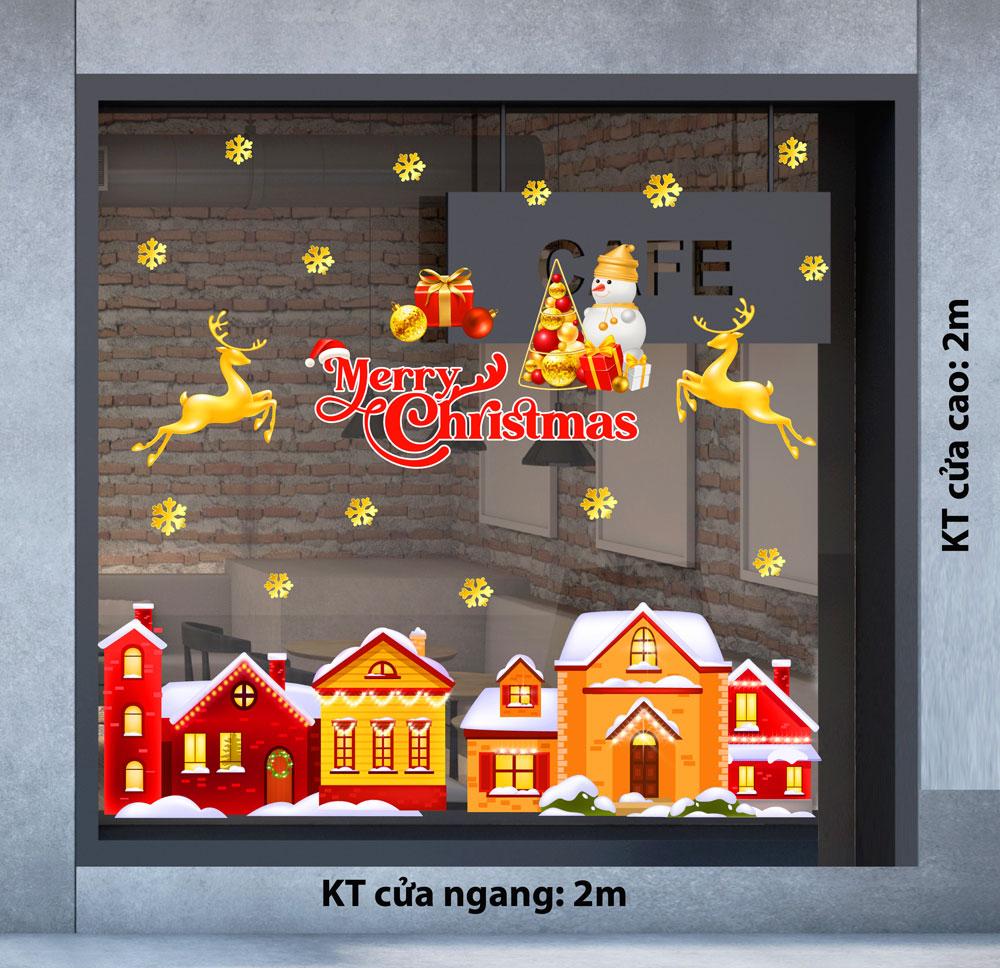 Decal trang trí NOEL 2024 combo số 21