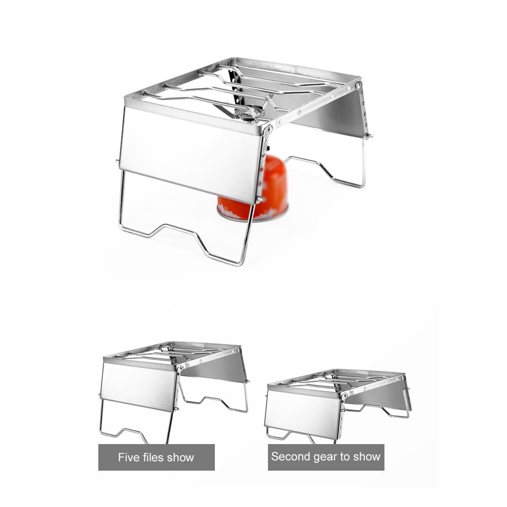 Stainless Steel Outdoor Camping Barbecue Grill Folding Garden Rack Portable Furnace Bracket Family Party Cooking Tool
