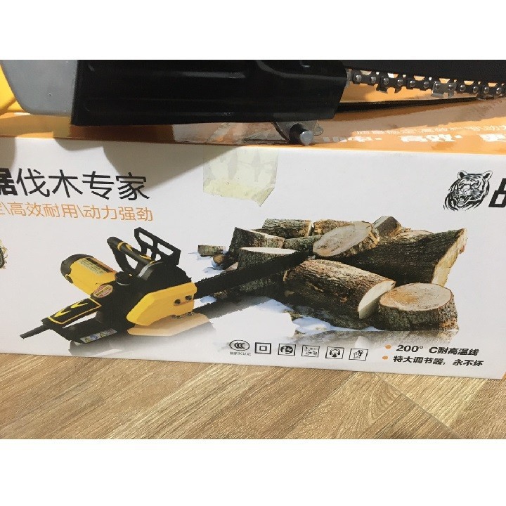 Máy cưa xích cắt cây chạy điện tra dầu tự động, máy cưa điện công suất lớn, tốc độ nhanh, mạnh mẽ, động cơ bề bỉ