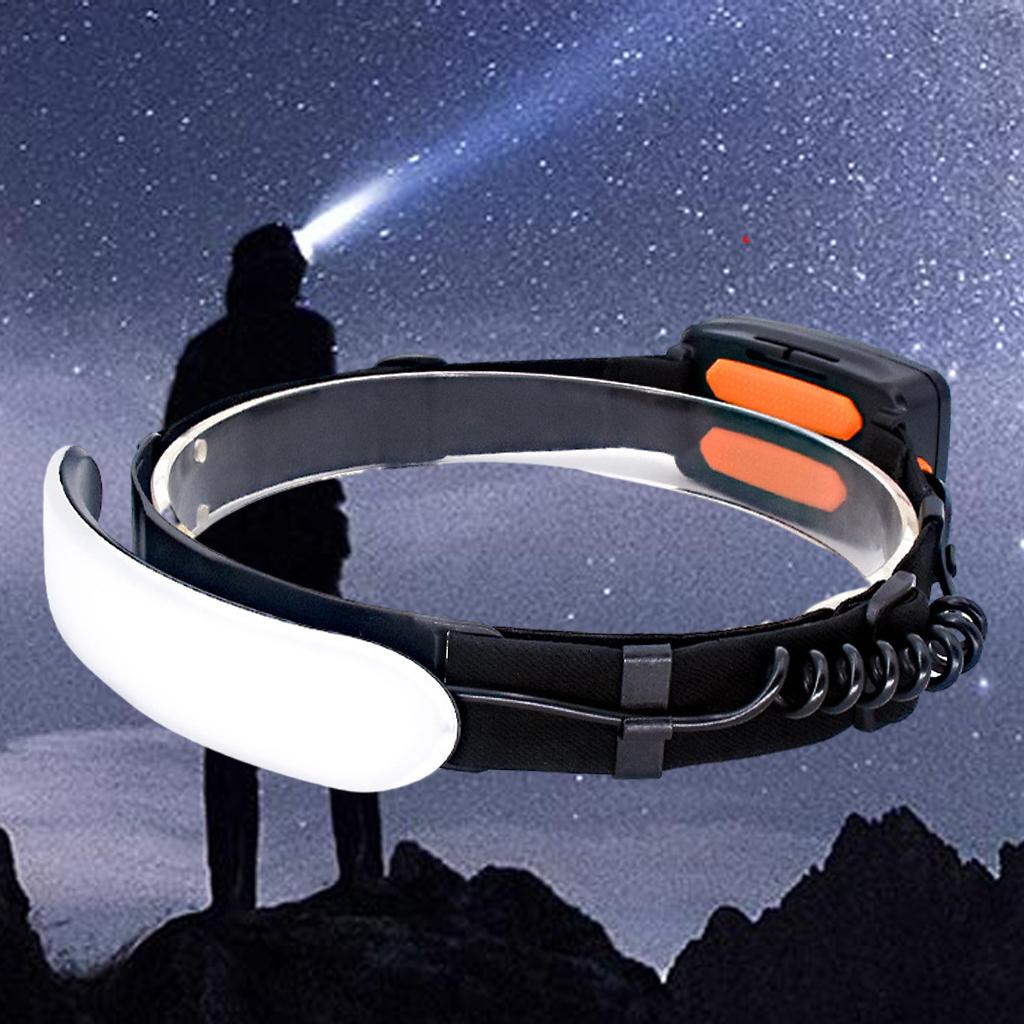 Headlight Waterproof Cycling Head Torch For Camping Hiking Work USB Headlamp