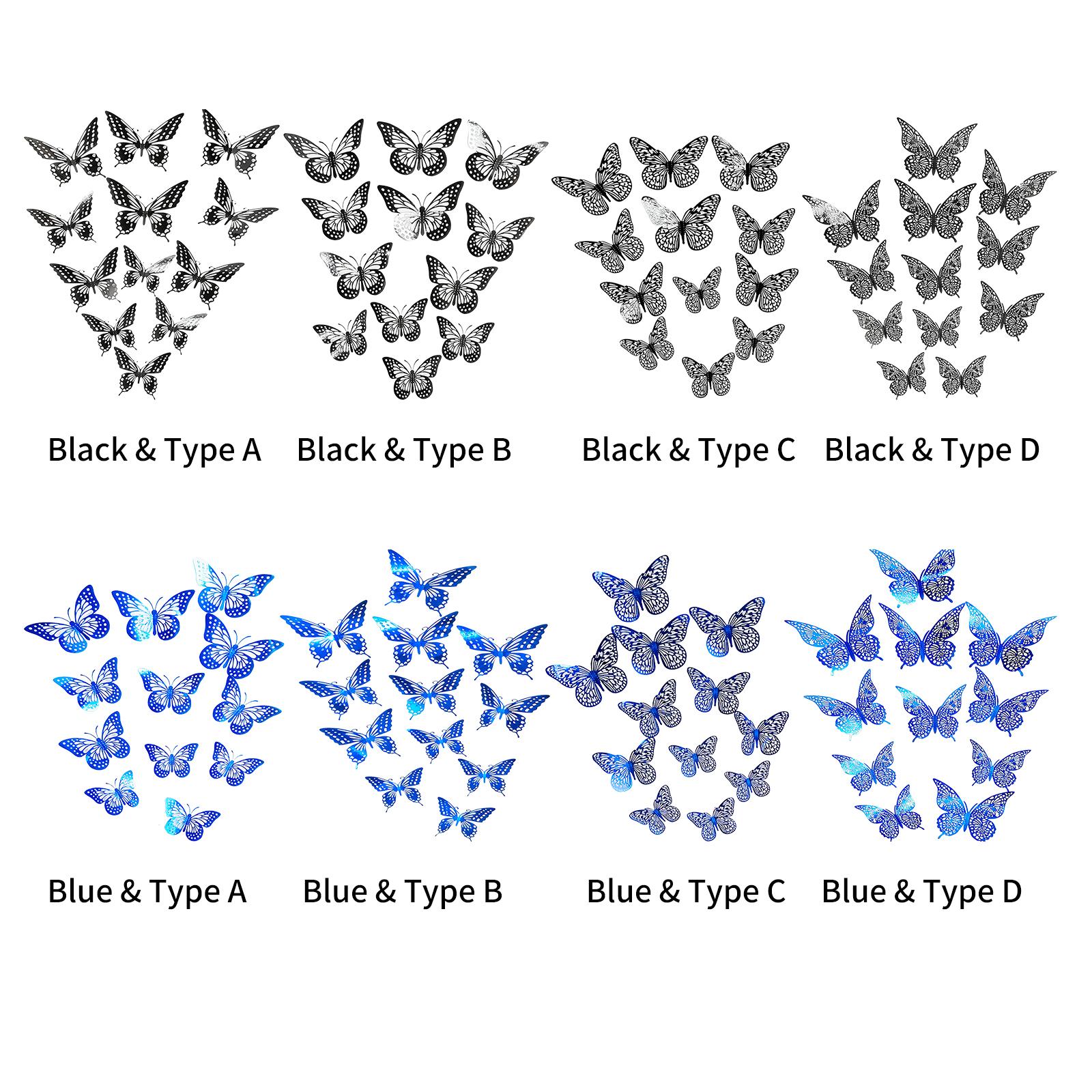 Set 12 Miếng Dán Tường Decal 3D Nhiều Hình Ảnh Nghệ Thuật Có Thể Tháo Rời