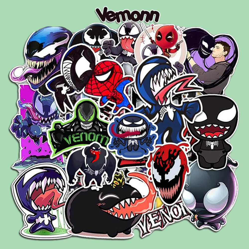 Sticker Venom decal dán laptop , điện thoại hình dán trang trí, ván trượt, bình nước, mũ bảo hiểm