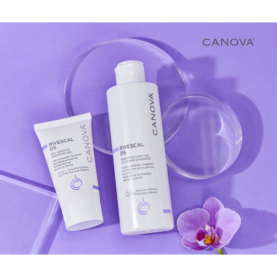 Gel Làm Dịu Da, Ngăn Ngừa Tiết Bã Nhờn Canova Rivescal DS Soothing Gel 50ml