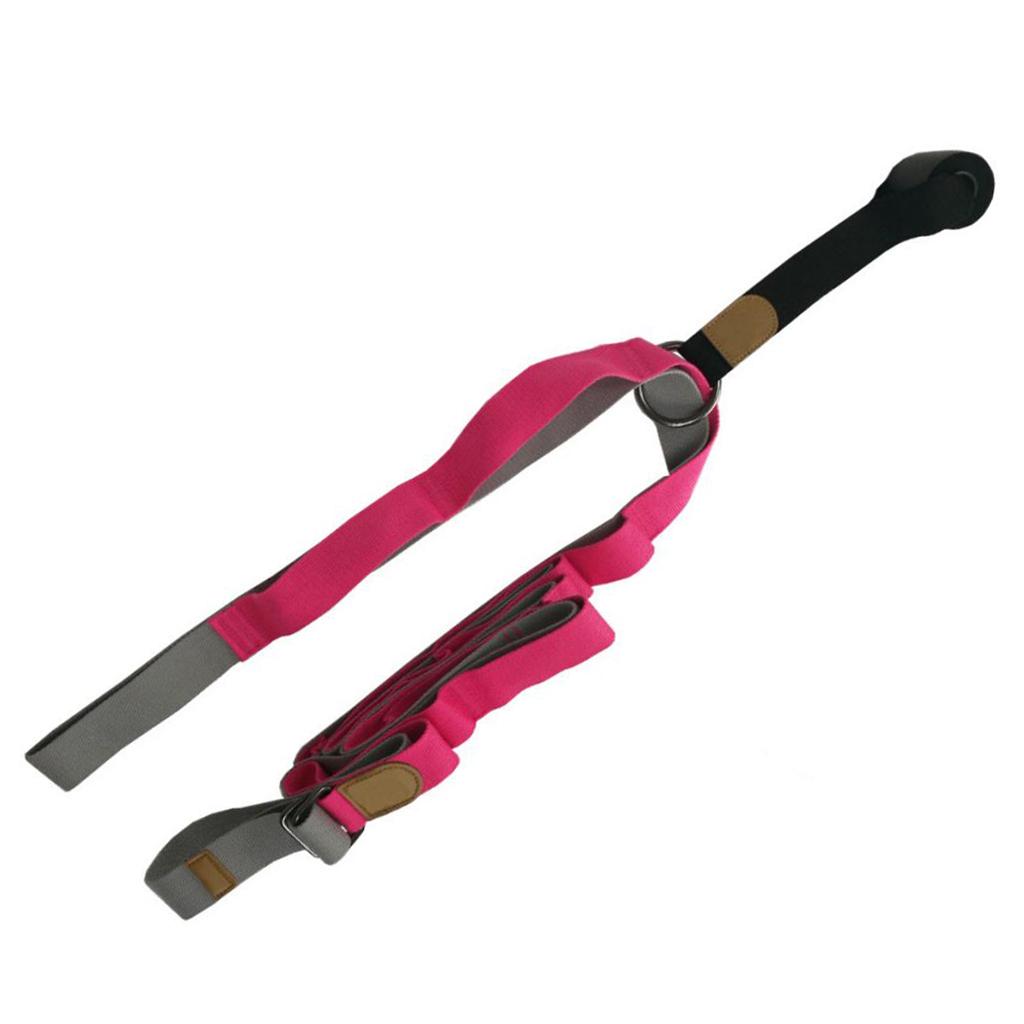 Door Leg Stretcher Yoga Dance Ballet Stretch Strap Training Belt Pink