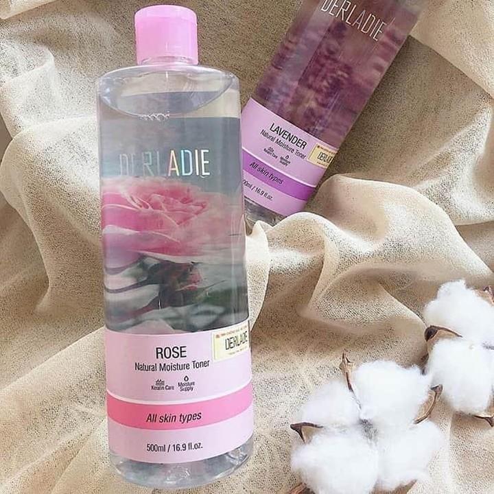 Nước Hoa Hồng Cấp Ẩm Derladie Rose Natural Moisture Toner 500ml