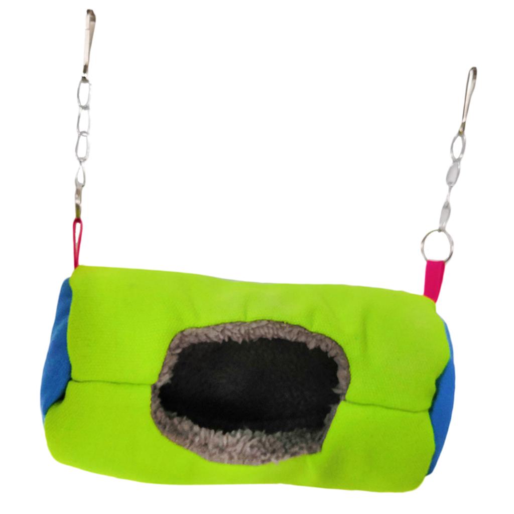 Small Animal Sleep Tube Hanging Cozy Bed Pet House Cage Hammock Cave Hut Winter