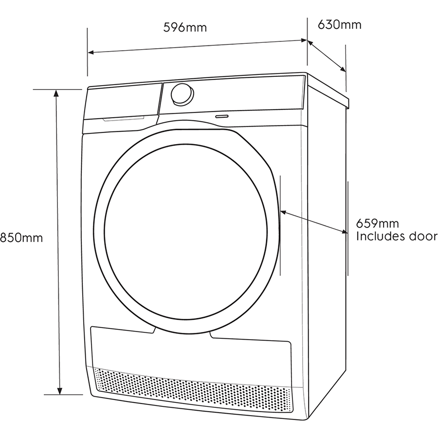 Máy sấy Electrolux 8kg EDC804P5WB - Chỉ giao Hà Nội