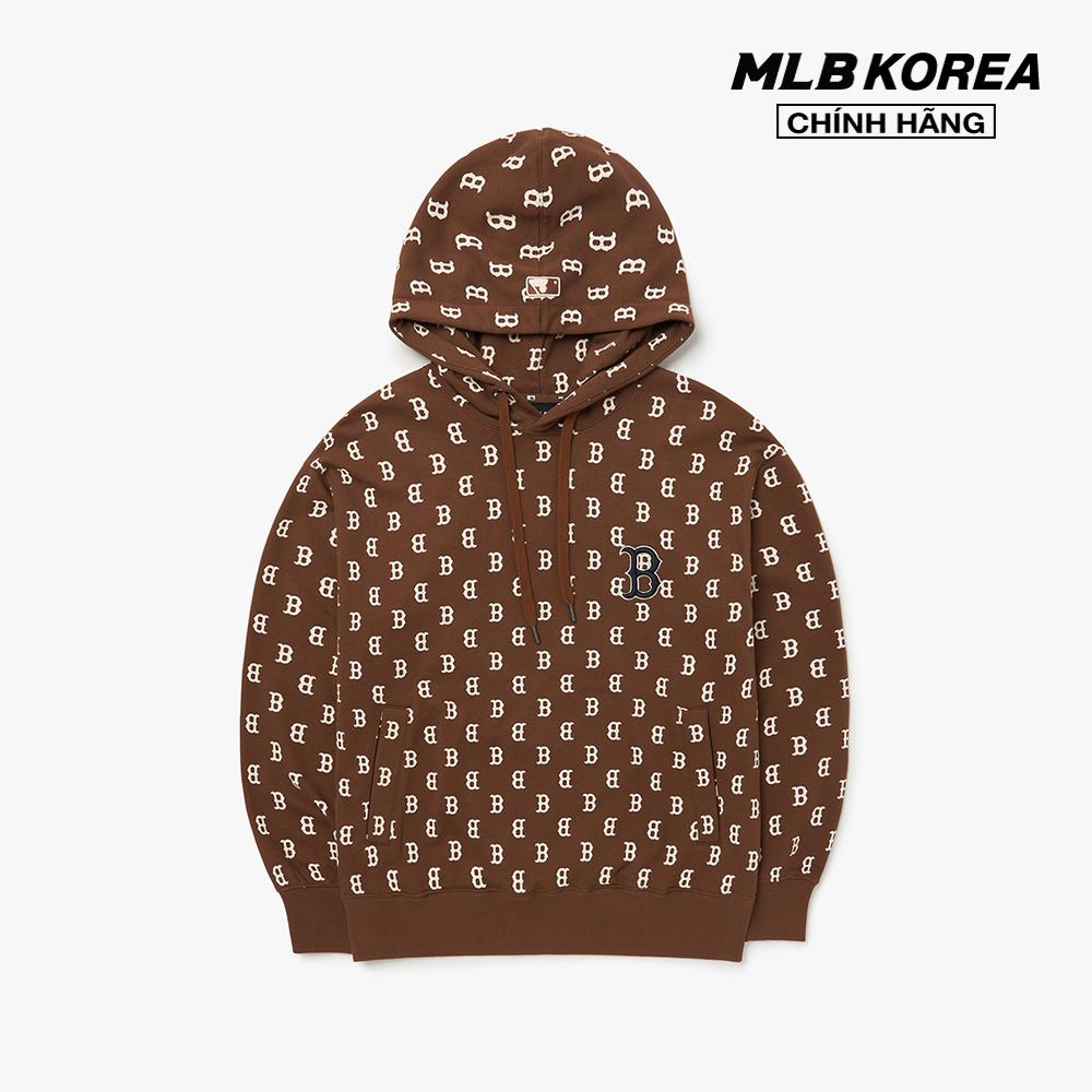 MLB - Áo hoodie tay dài phối mũ Classic Monogram Overall Pattern Overfit 3AHDM0224