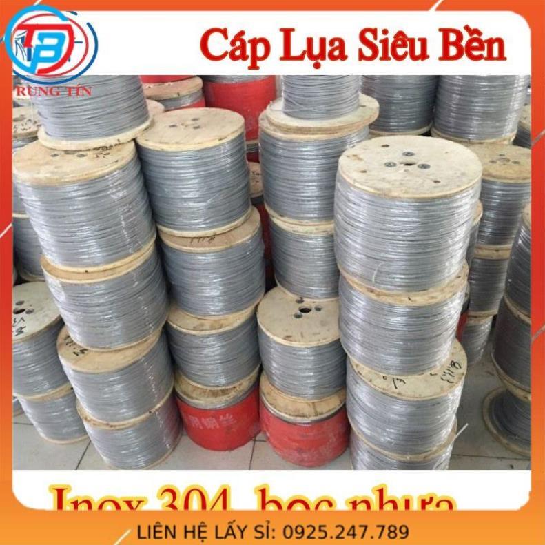 Cáp lưới an toàn ban công 3mm lõi inox bọc nhựa