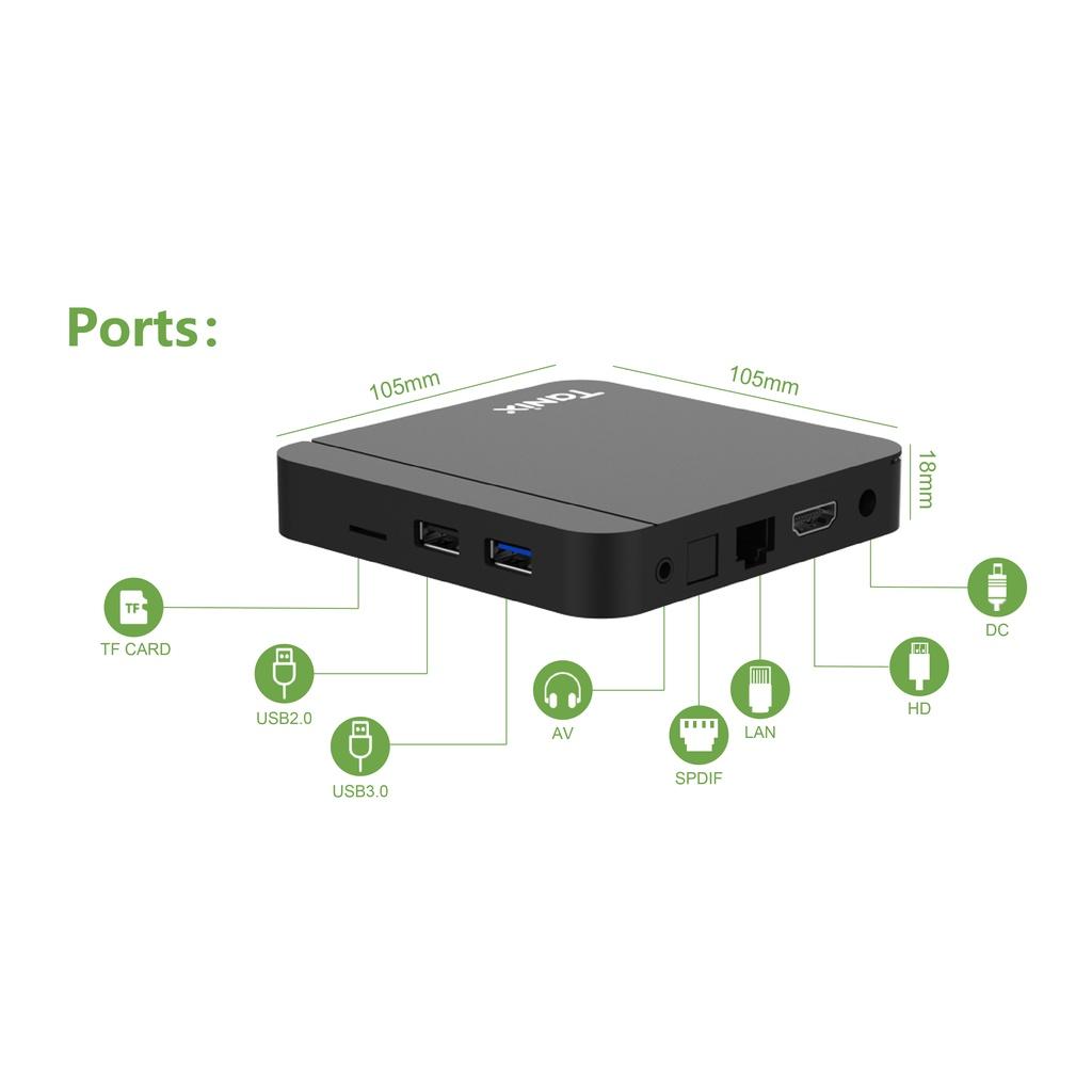 Box Tanix W2 - Android TV 11.0 - Amlogic S905W2, - Dual Wifi - Bluetooth - Có Optical - Hàng Nhập Khẩu