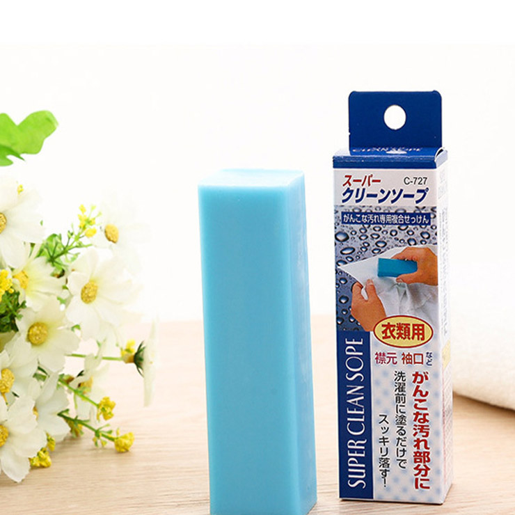 Combo Bột làm sạch lồng máy giặt cực mạnh Rocket 120g + Xà phòng dạng thanh giặt cổ áo 100g - Hàng nội địa Nhật bản